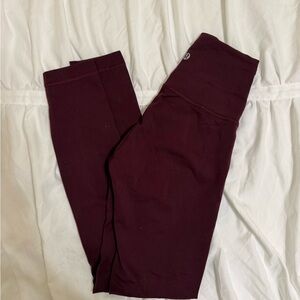LULULEMON burgundy leggings BRAND NEW